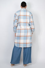 Load image into Gallery viewer, Plaid Buttoned Shacket Coat
