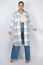 Load image into Gallery viewer, Plaid Buttoned Shacket Coat
