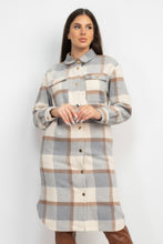 Load image into Gallery viewer, Plaid Buttoned Shacket Coat
