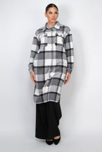 Load image into Gallery viewer, Plaid Buttoned Shacket Coat
