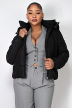 Load image into Gallery viewer, Insulated Zip-up Faux Fur Hooded Jacket
