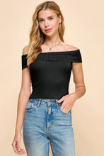 Load image into Gallery viewer, Off Shoulder Ribbed Top
