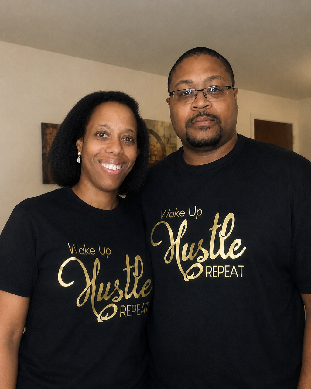 Wake Up HUSTLE Repeat T-Shirt (Copy)