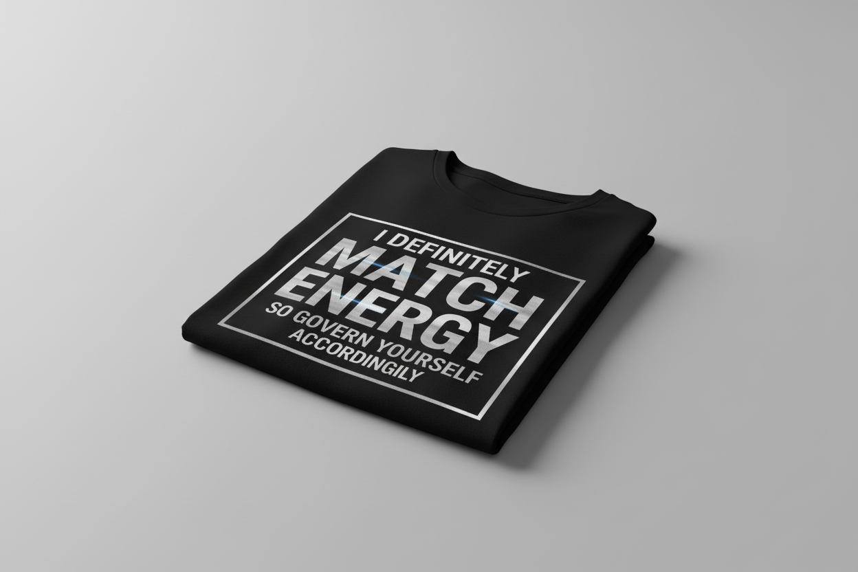 I Match Energy (so govern yourself accordingly) T Shirt