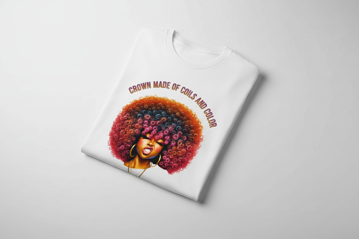 Crown Made Of Coils And Color T Shirt