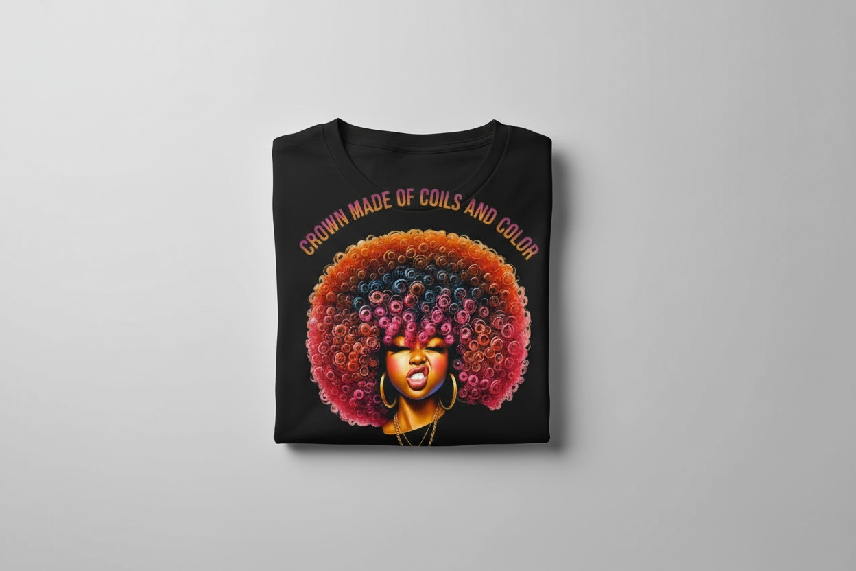 Crown Made Of Coils And Color T Shirt