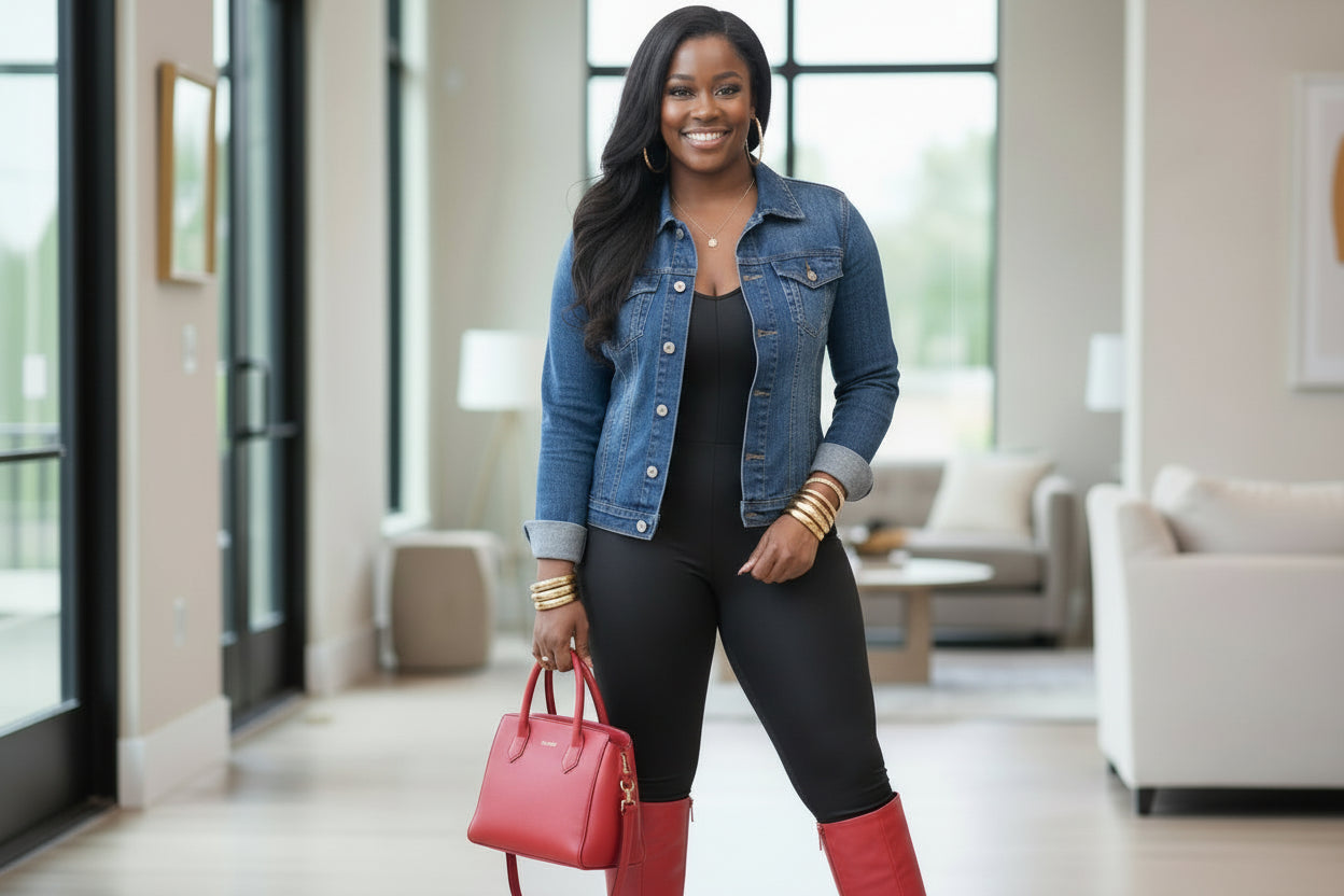 Plus Size Denim Jacket