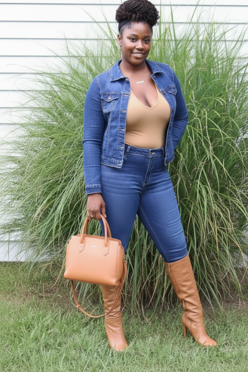 Plus Size Denim Jacket