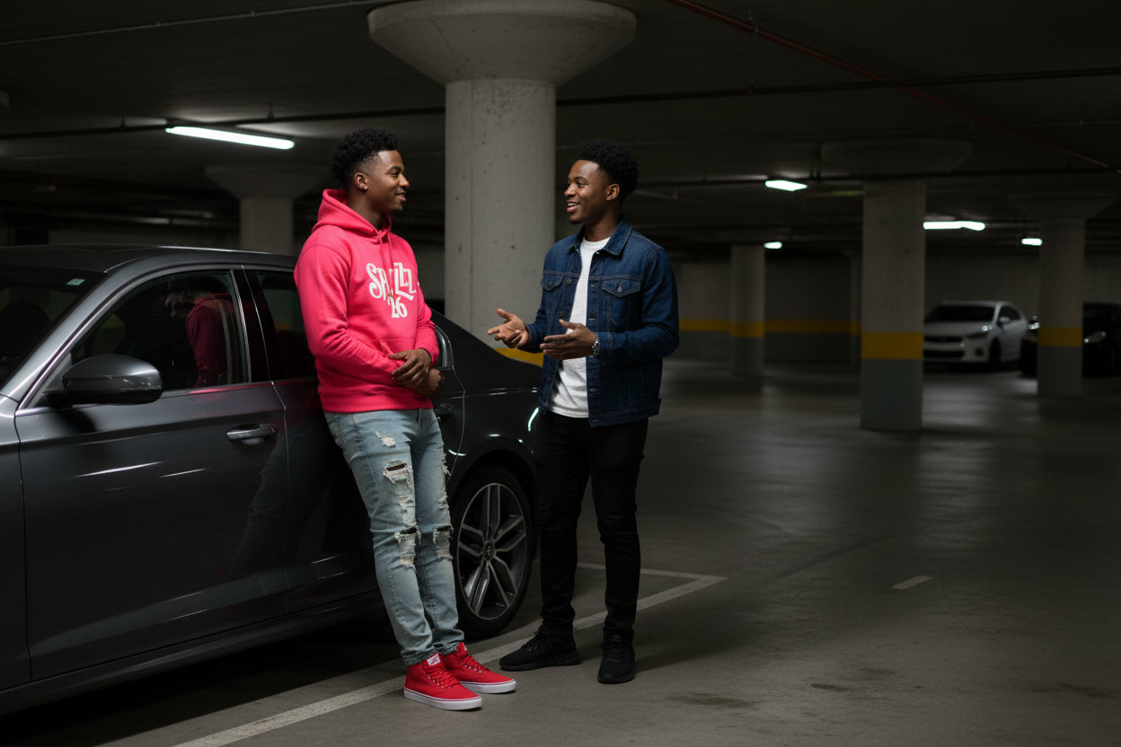 Spazzz26 Front Print Hoodie