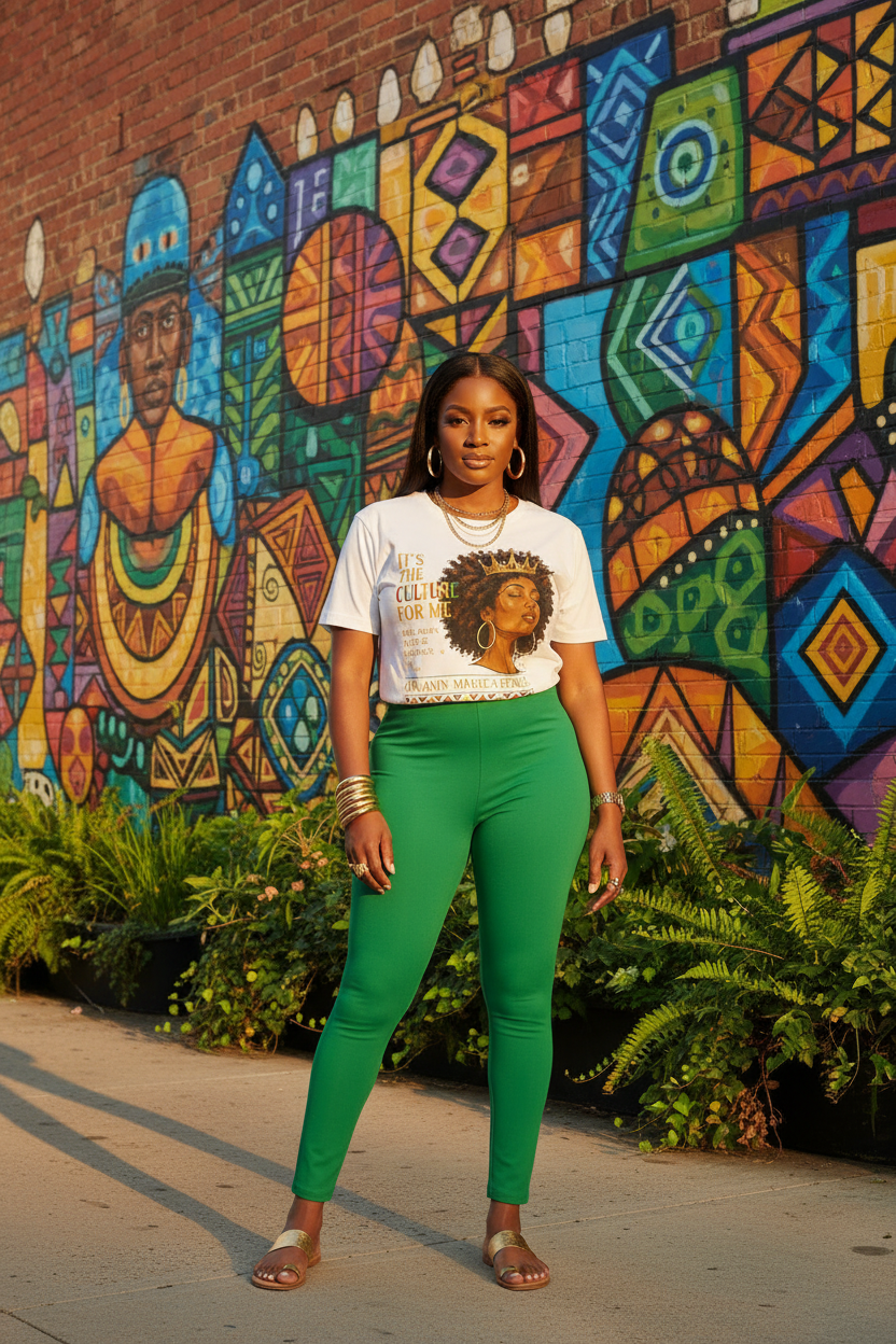 ITS THE CULTURE FOR ME WITH A BLACK WOMAN WITH A CROWN