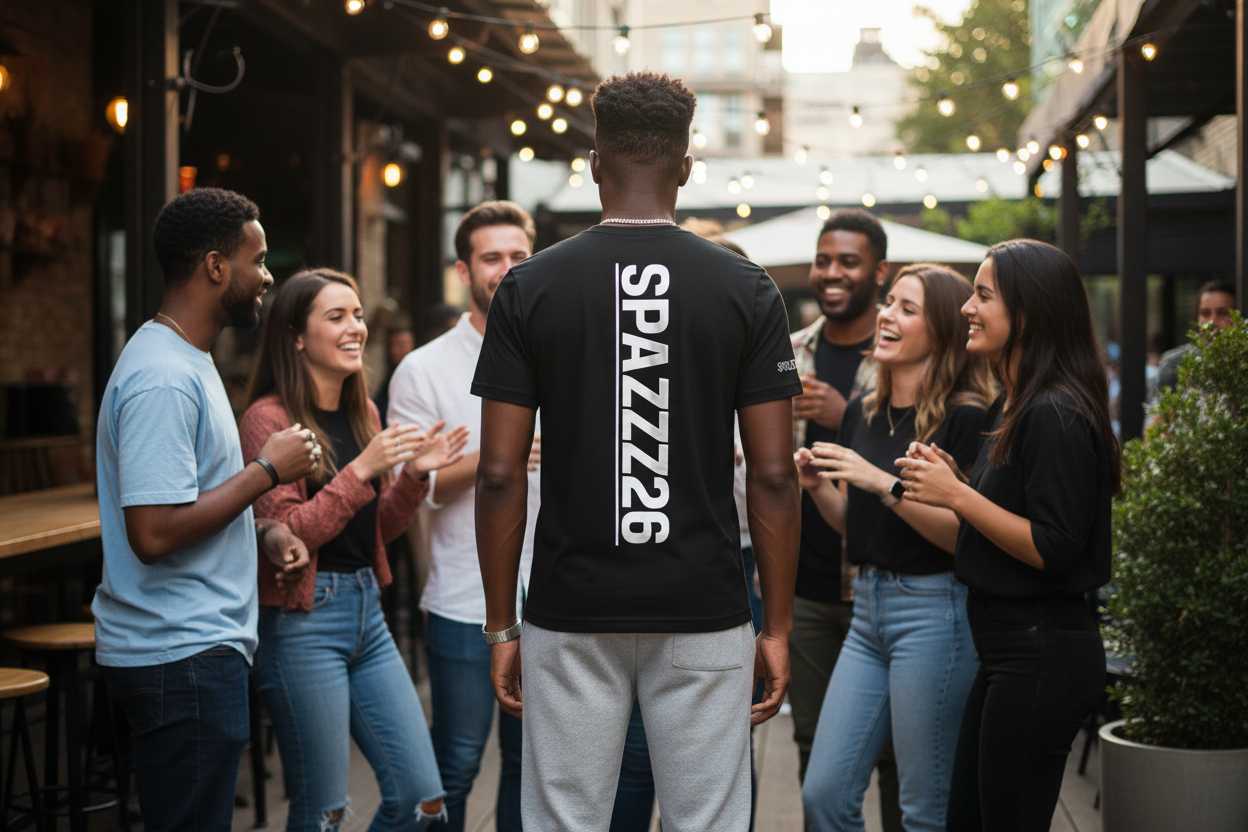 Spazzz26 Limited Vertical Spine T/ White