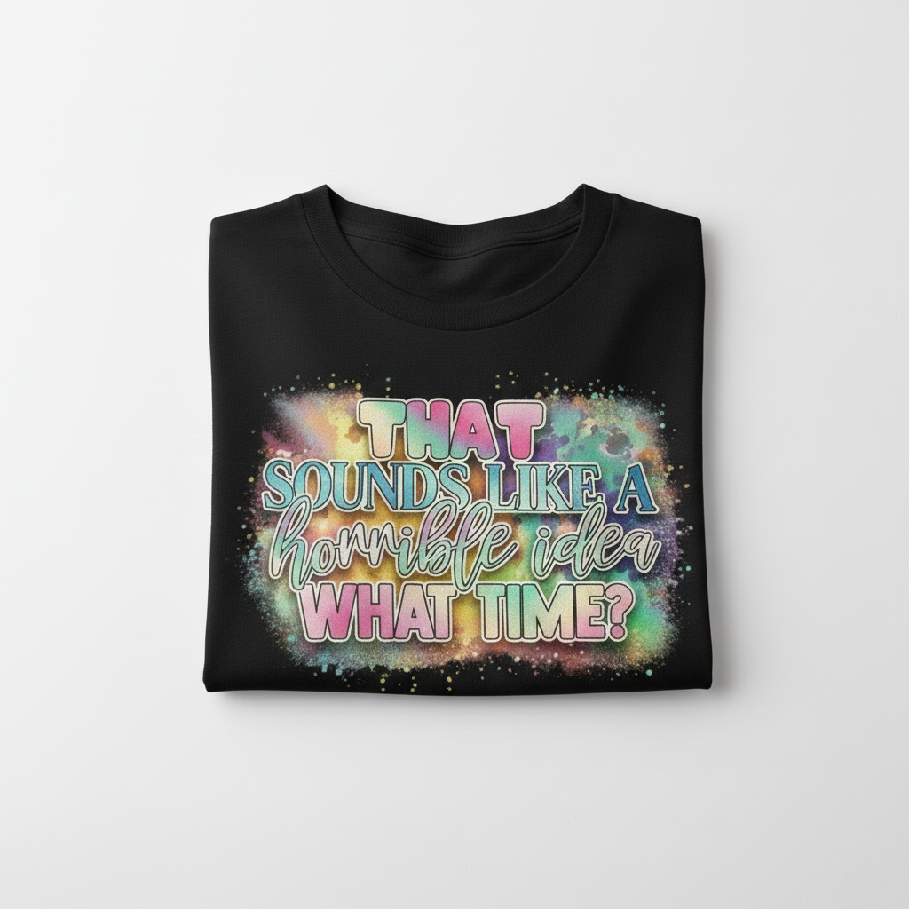That Sounds Like A Horrible Idea What Time?  T-Shirt