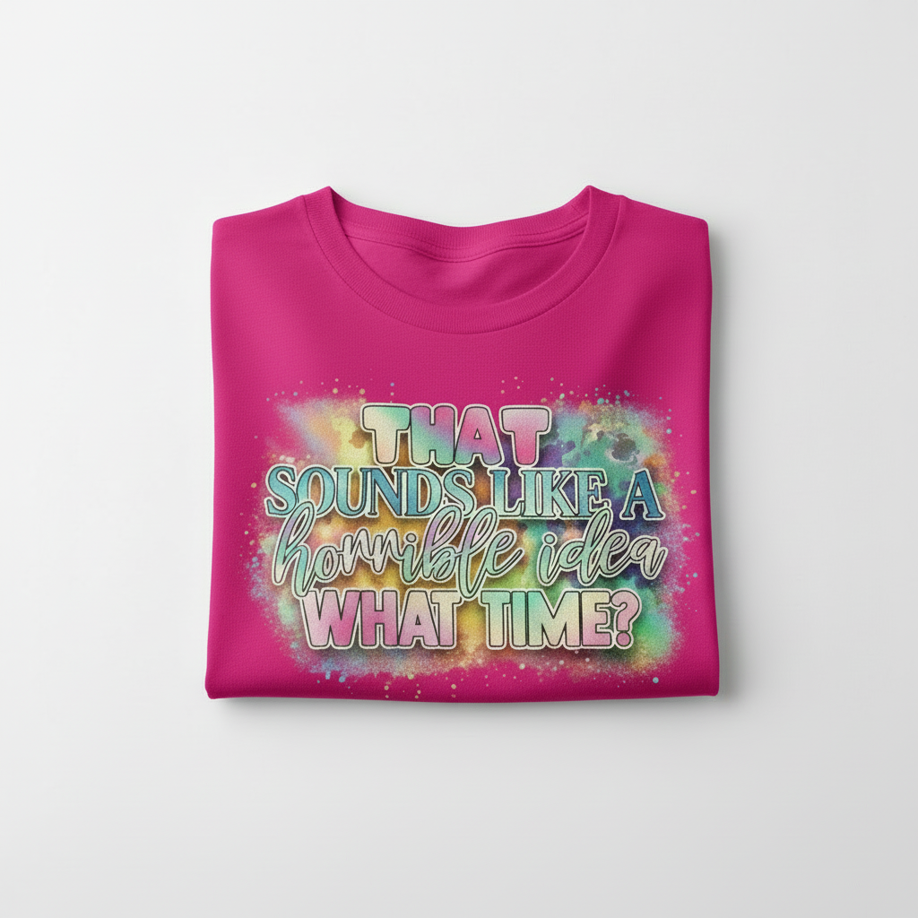 That Sounds Like A Horrible Idea What Time?  T-Shirt