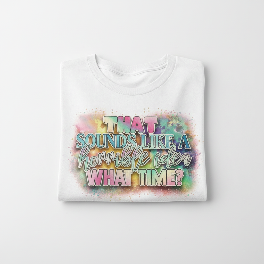 That Sounds Like A Horrible Idea What Time?  T-Shirt