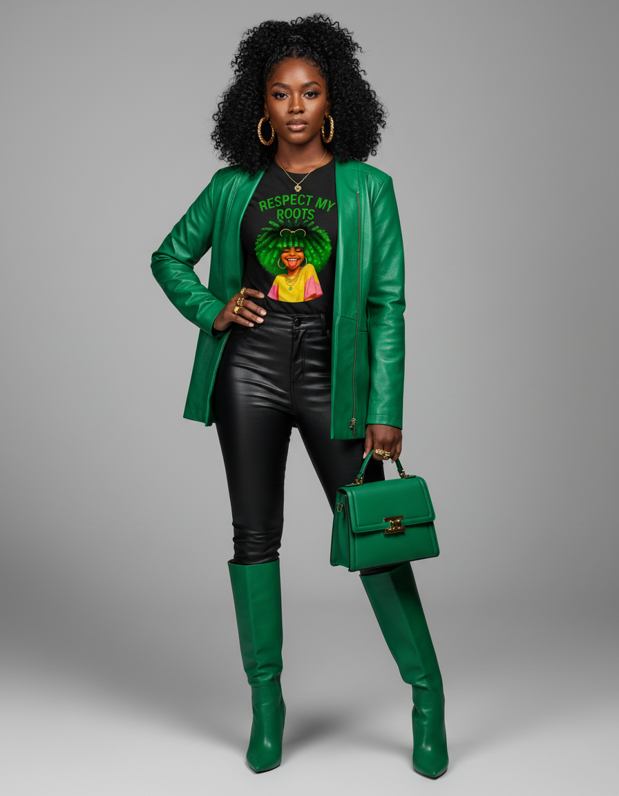 Graphic T-Shirt "RESPECT MY ROOTS"