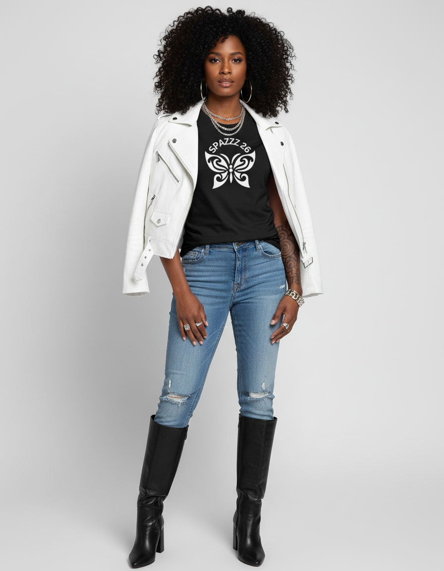 Graphic T-Shirt "Spazzz26 Over Butterfly"