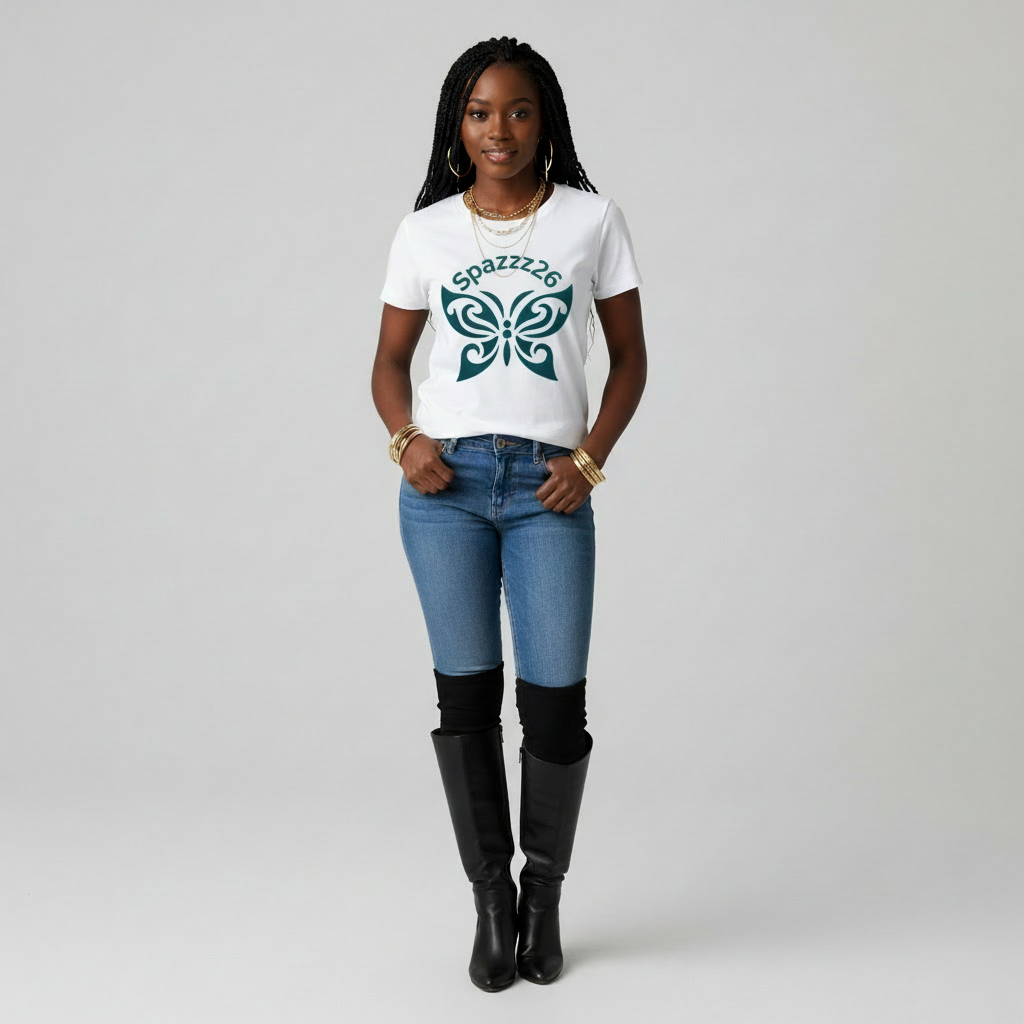 Graphic T-Shirt "Spazzz26 Over Butterfly"