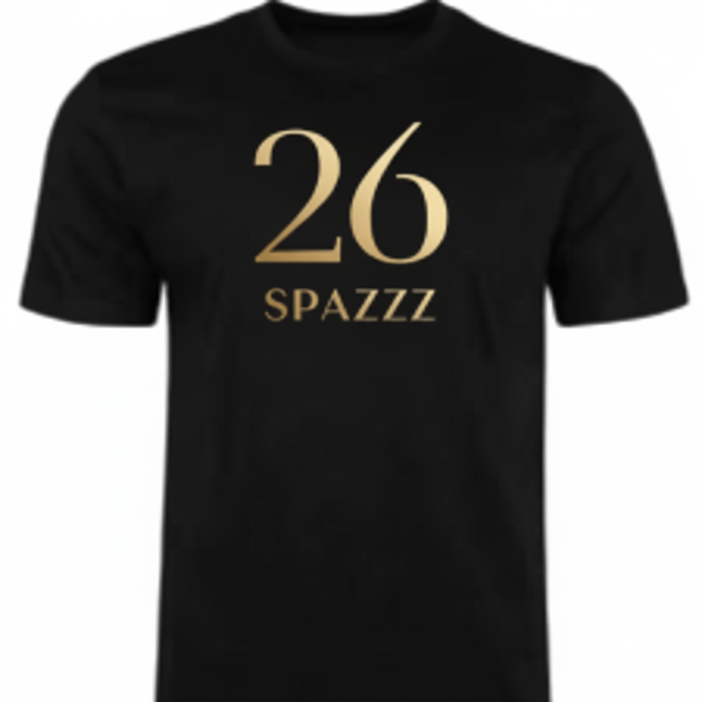 Classic Black n Gold Spazzz26 T-Shirt