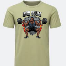 Graphic T-shirt "Iron Gain"