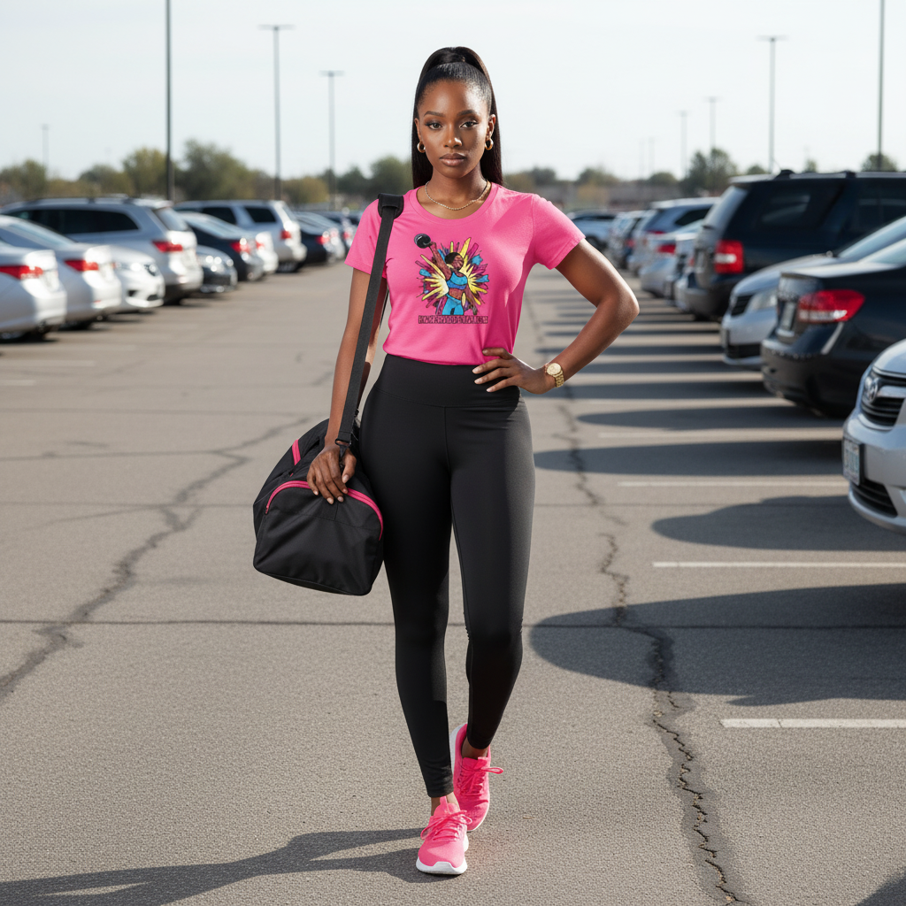 Pink Graphic T " Unbreakable Strength"