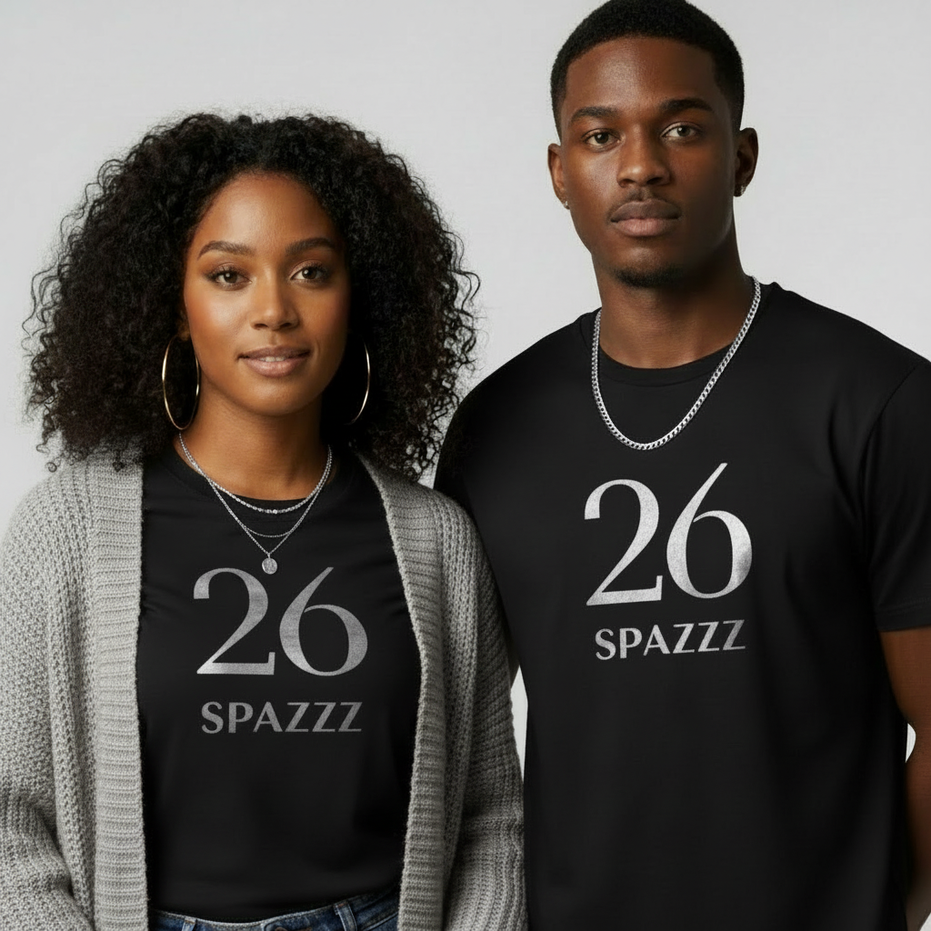 Classic Black n Gold Spazzz26 T-Shirt