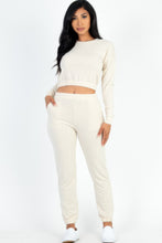 Load image into Gallery viewer, French Terry Elastic Waist Pullover &amp; Joggers Set
