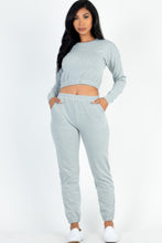 Load image into Gallery viewer, French Terry Elastic Waist Pullover &amp; Joggers Set
