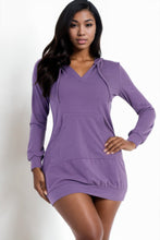 Load image into Gallery viewer, French Terry Hoodie Mini Dress
