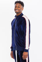 Load image into Gallery viewer, Mens Velour Track Jacket And Track Pant Set
