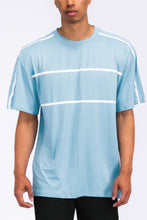 Load image into Gallery viewer, Round Neck Tape Stripe Tshirt
