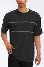 Load image into Gallery viewer, Round Neck Tape Stripe Tshirt
