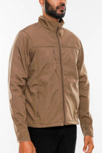 Load image into Gallery viewer, Mens Solid Soft Shell Storm Tech Jacket Coat
