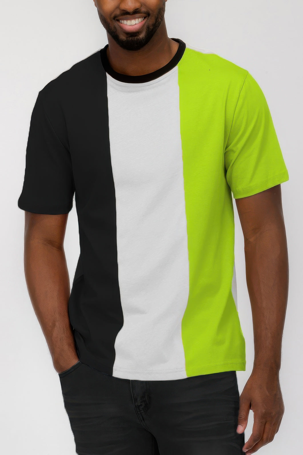 Mens Color Block T Shirt