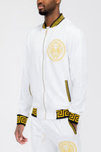 Load image into Gallery viewer, Mens Black And Gold Detail Track Suit
