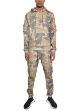 Load image into Gallery viewer, Full Camo Hoodie Cotton Sweat Set
