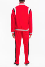 Load image into Gallery viewer, Mens Two Stripe Track Pants Track Jacket Set
