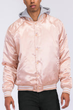 Load image into Gallery viewer, Satin Varsity Bomber Jacket
