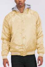 Load image into Gallery viewer, Satin Varsity Bomber Jacket
