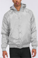 Load image into Gallery viewer, Satin Varsity Bomber Jacket
