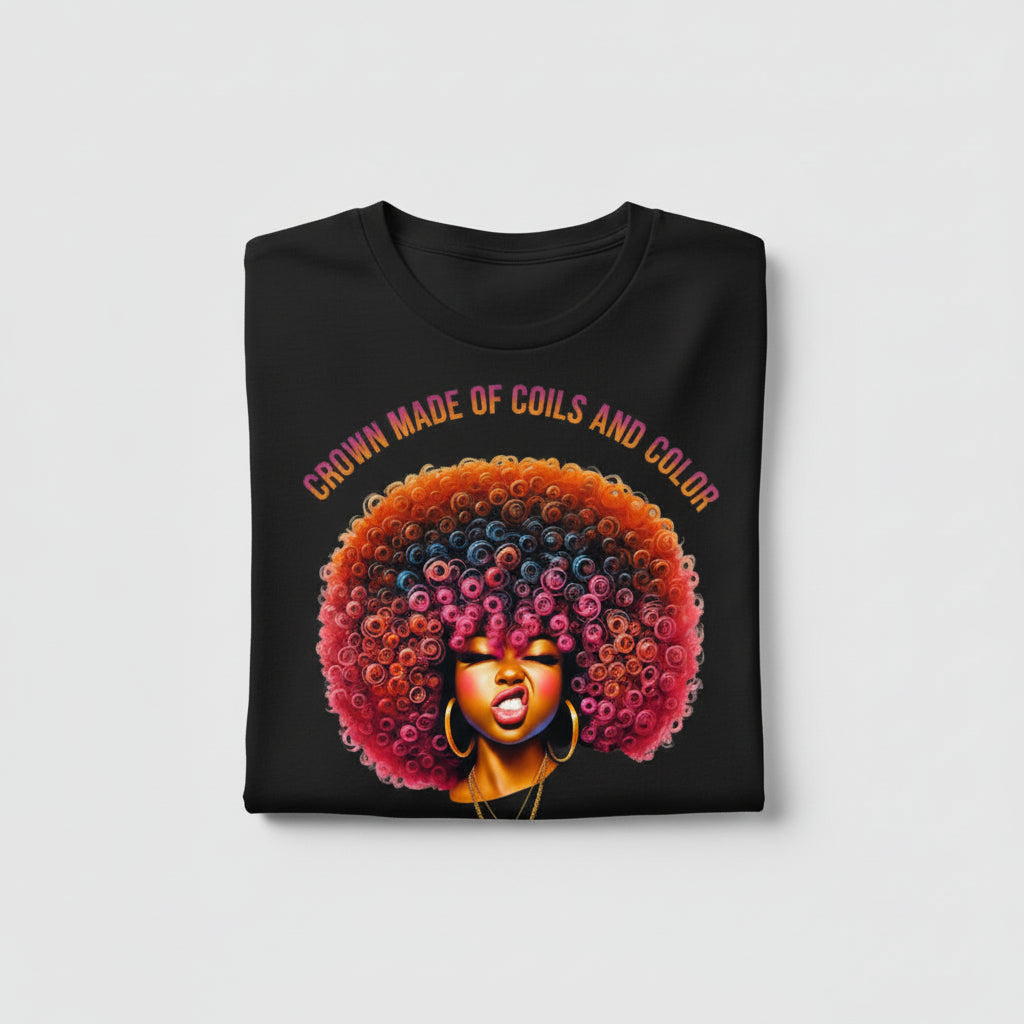 Coils And Color T-Shirt With Bold Color