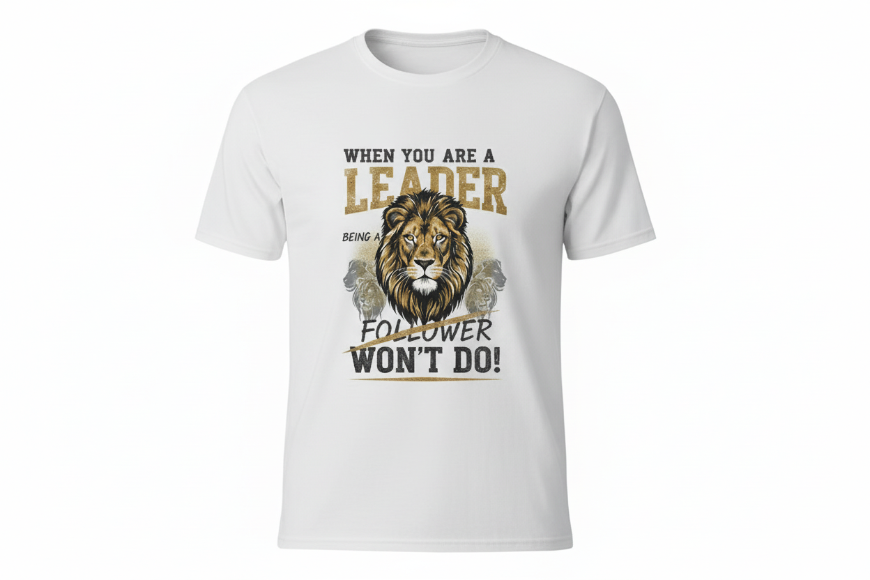 When You Are A Leader Being a Follower Won't Do T- Shirt
