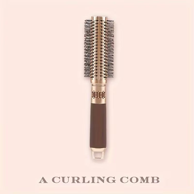 Golden Hairbrush, Air Cushion Comb, Round Curling Comb, Scalp Massage Brush, Suitable for All Hair Types