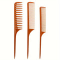 1set Detangling Pointed Tail Comb Rat Tail Comb Fine Tooth Comb