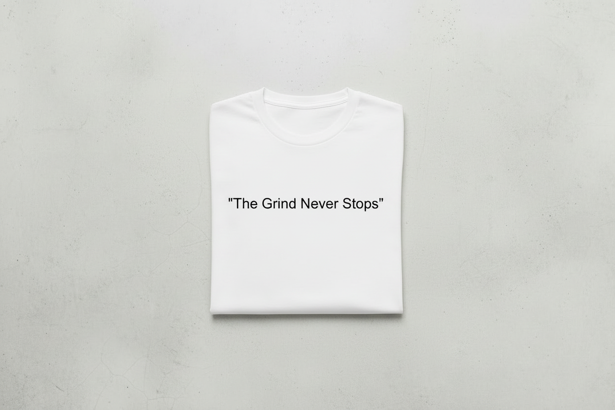 The Grind Never Stops T Shirt / Unisex