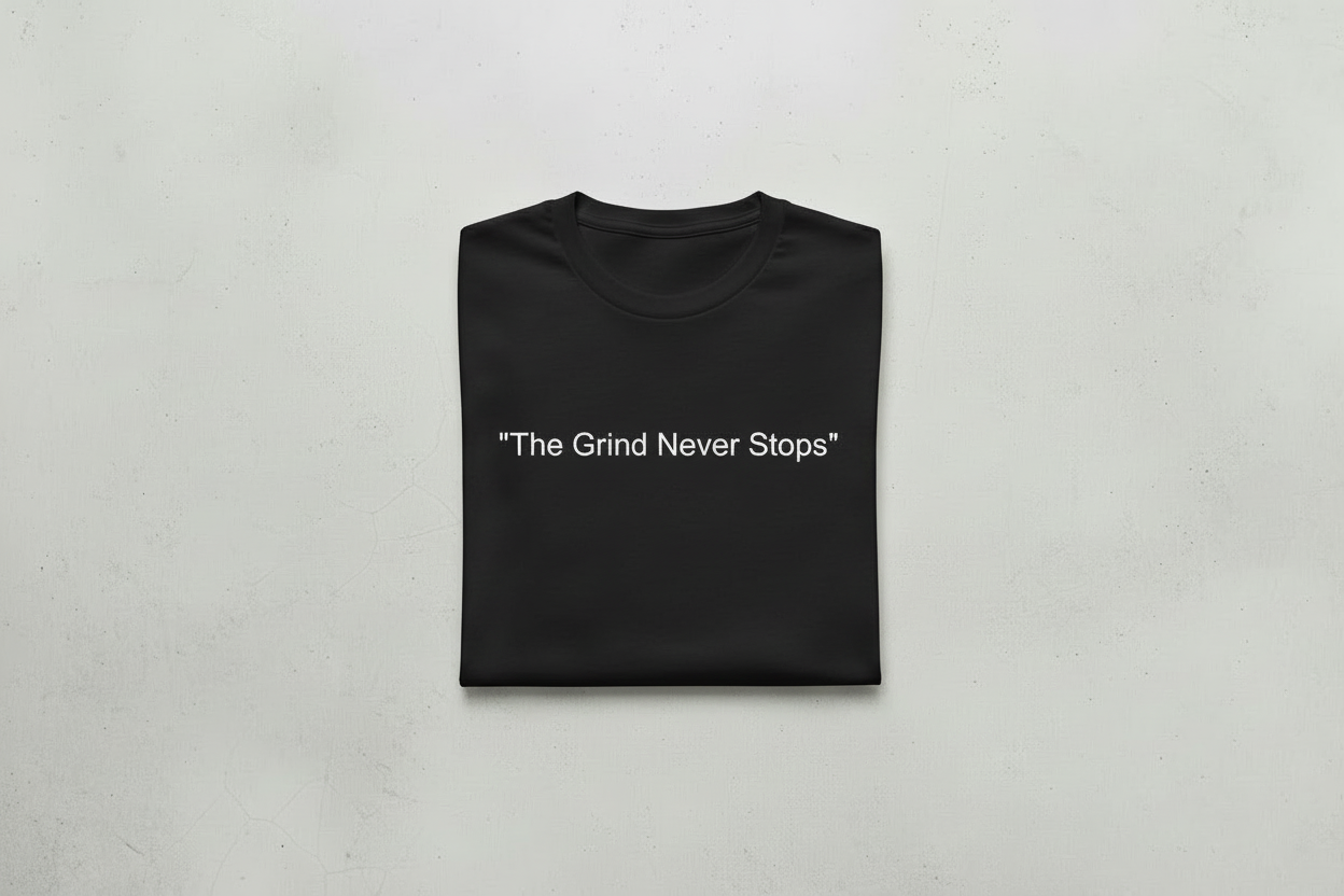 The Grind Never Stops T Shirt / Unisex