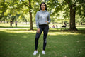 Spazzz26 Hoodie w/Leggings 2pc set Grey n Black