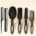 Black 6pcs Hair Styling Tool Set