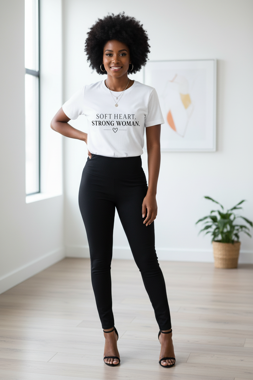 Soft heart, strong woman T Shirt