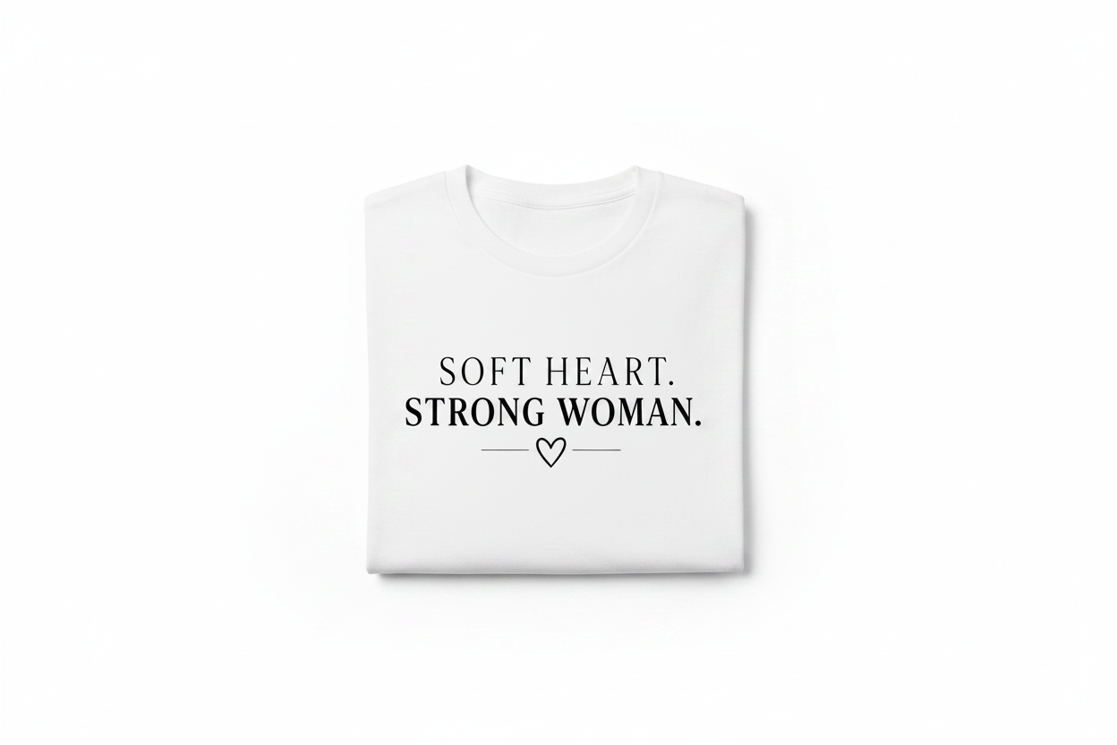 Soft heart, strong woman T Shirt