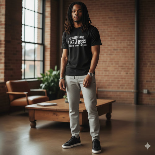 Because I Think Like A Boss Causes Me To Move Like A Boss T Shirt